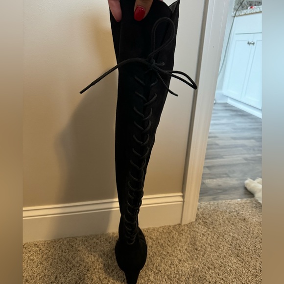 Black over the knee boots - Picture 4 of 4